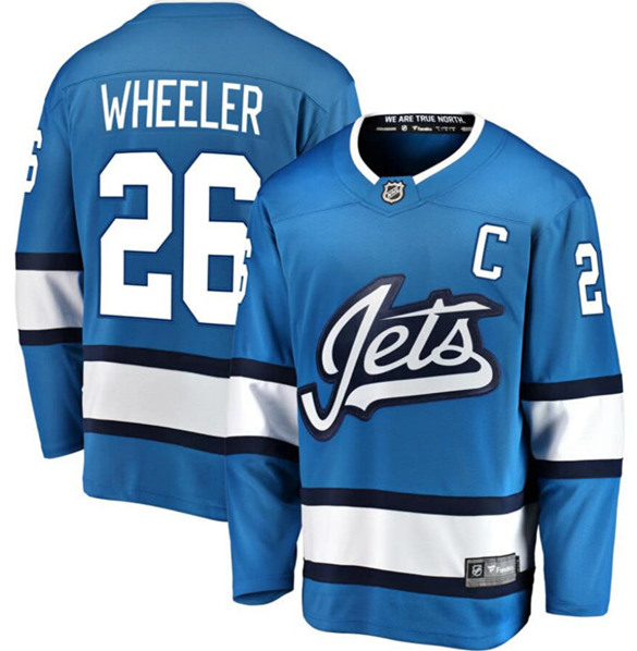 Winnipeg Jets #26 Blake Wheeler Blue Stitched Jersey - Zenithce