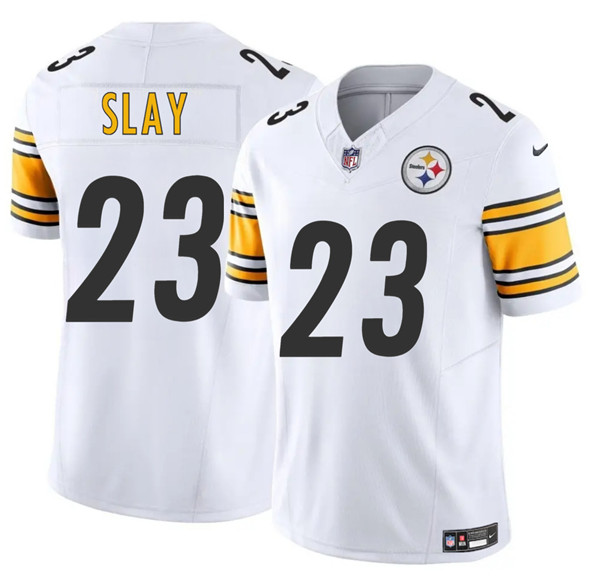 Pittsburgh Steelers #23 Darius Slay White 2025 F.U.S.E. Vapor Limited Football Stitched Jersey - Zenithce