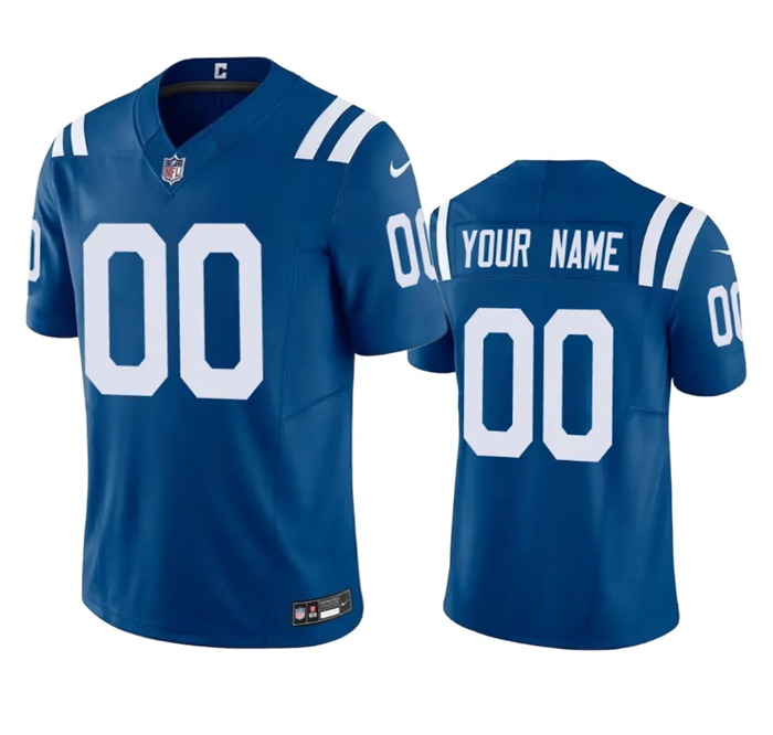Indianapolis Colts Custom Blue 2023 F.U.S.E Vapor Untouchable Stitched Jersey - Zenithce