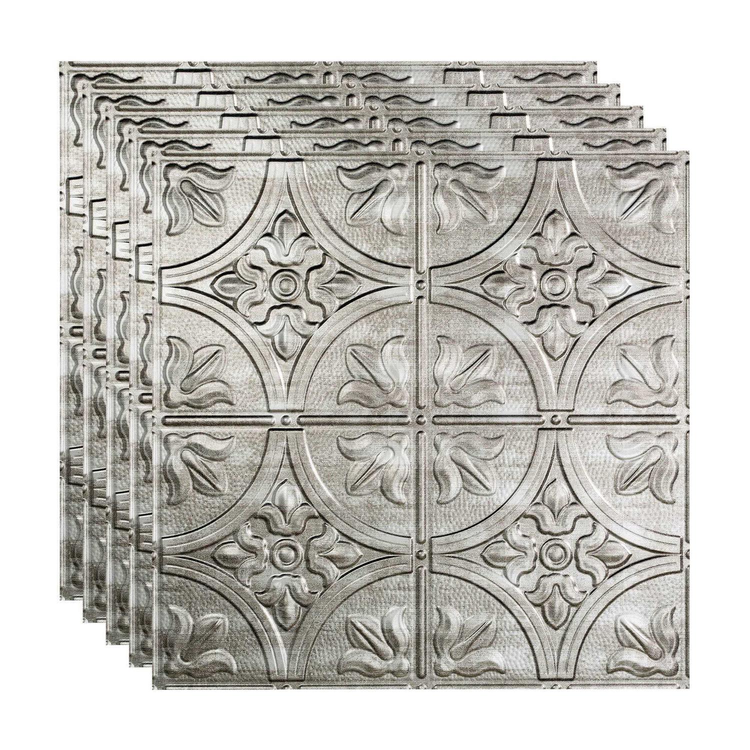 Fasade Traditional #2 2 ft. x 4 ft Glue Up Vinyl Ceiling Tile - Zenithce