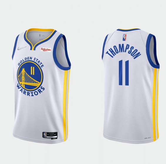 Golden State Warriors #11 Klay Thompson 2022 White 75th Anniversary Stitched Jersey - Zenithce