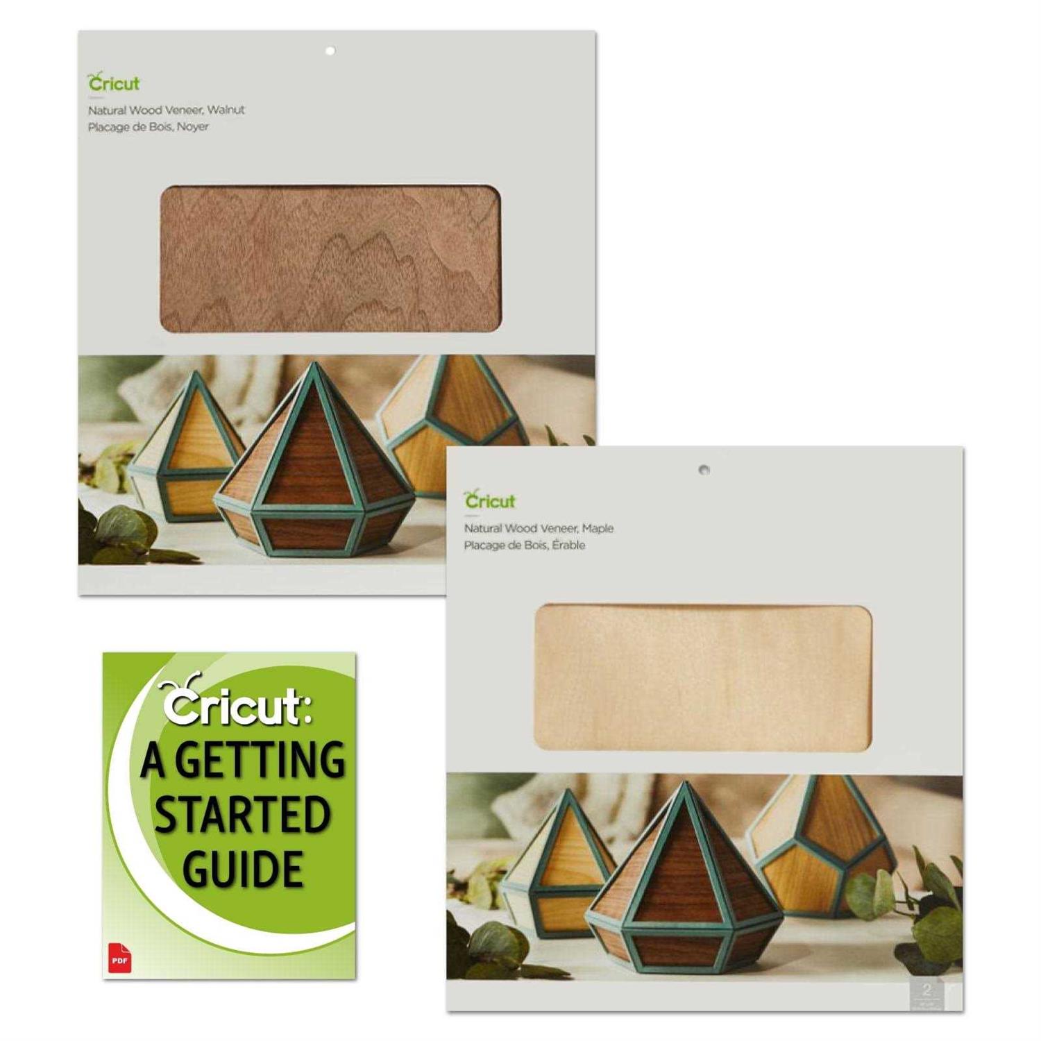 Cricut Natural Wood Veneers Bundle and Walnut - Zenithce