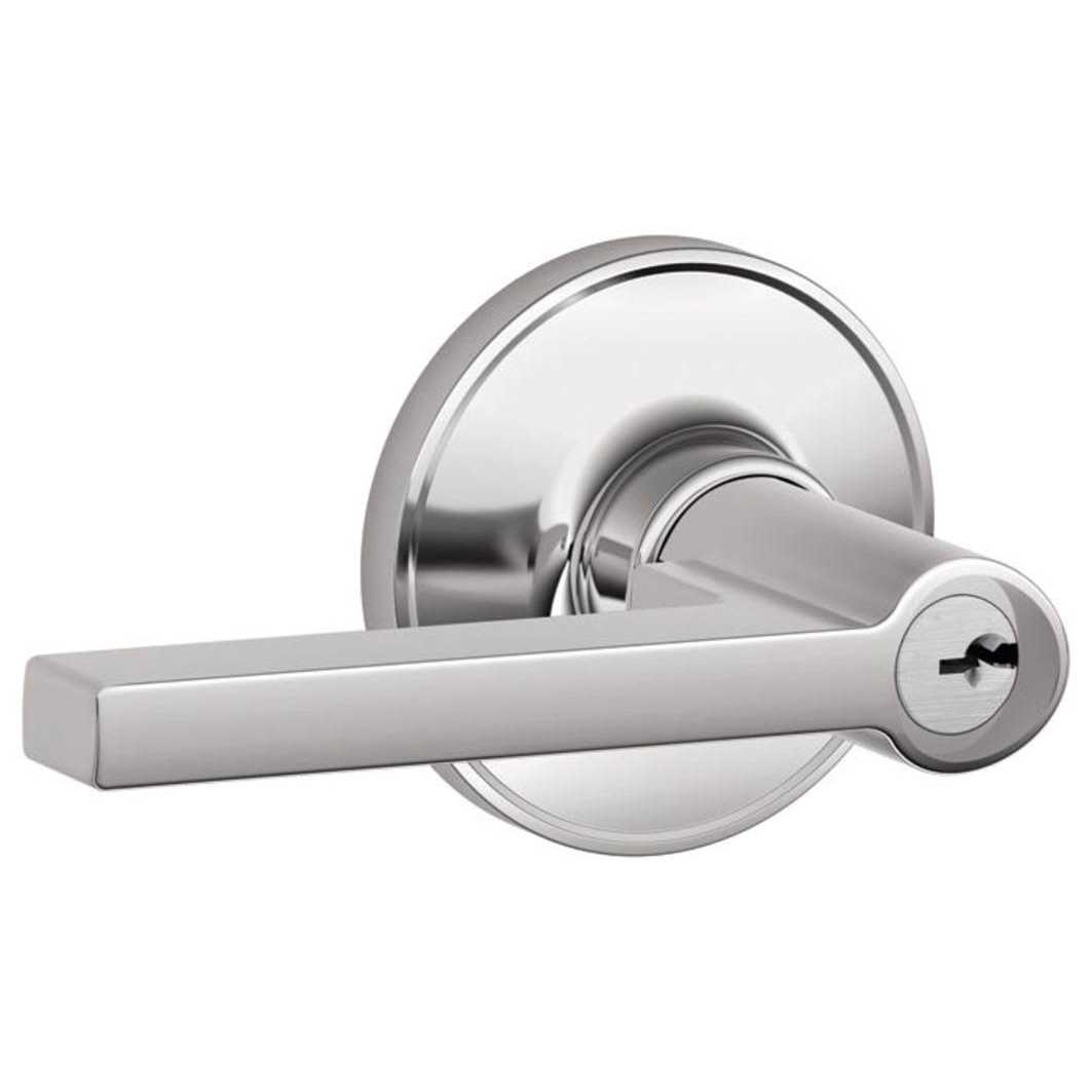 Schlage Solstice Single Cylinder Keyed Entry Door Lever Set F51ALAT626GSN - Zenithce
