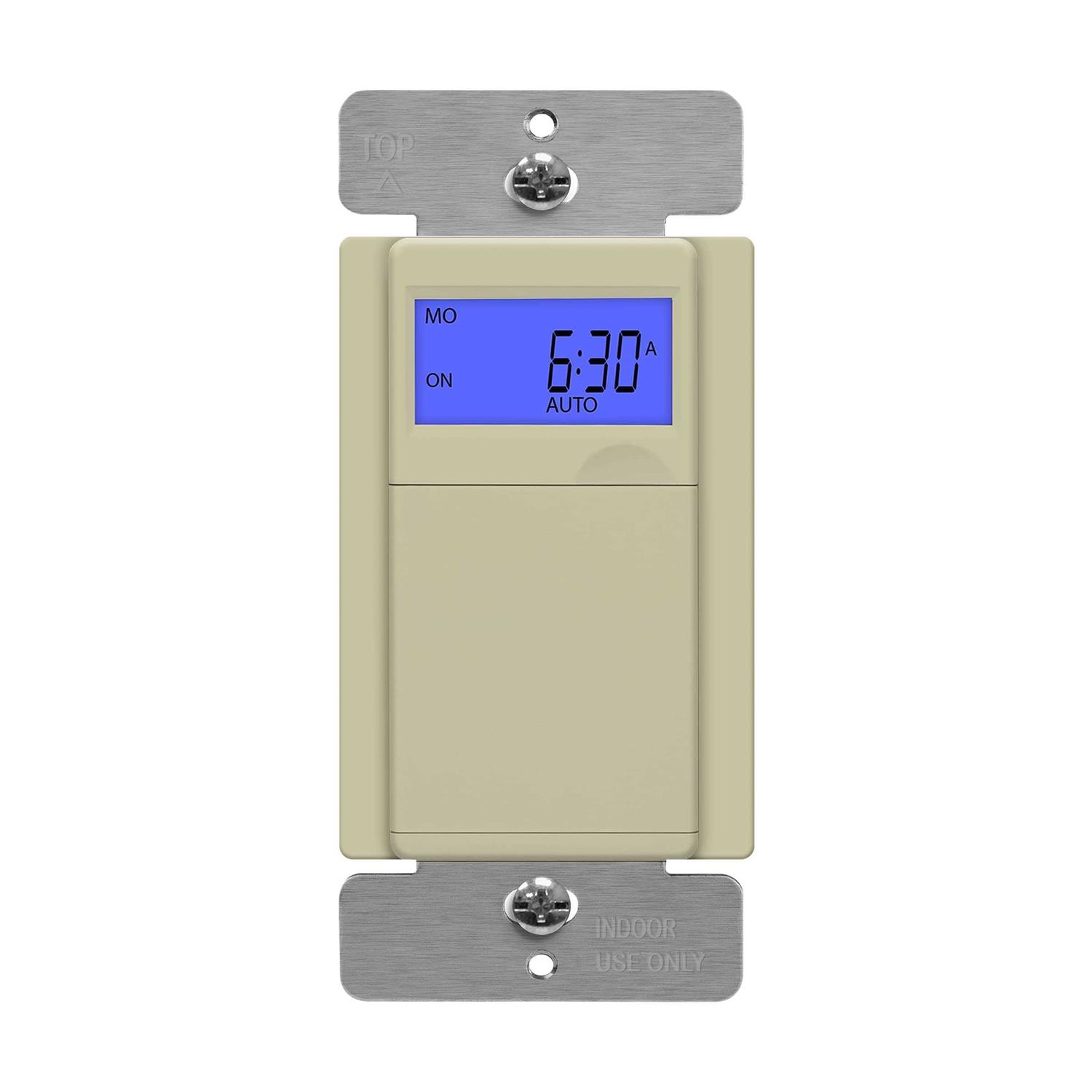 Enerlites 7-Day Digital In-Wall Programmable Timer Switch - Zenithce