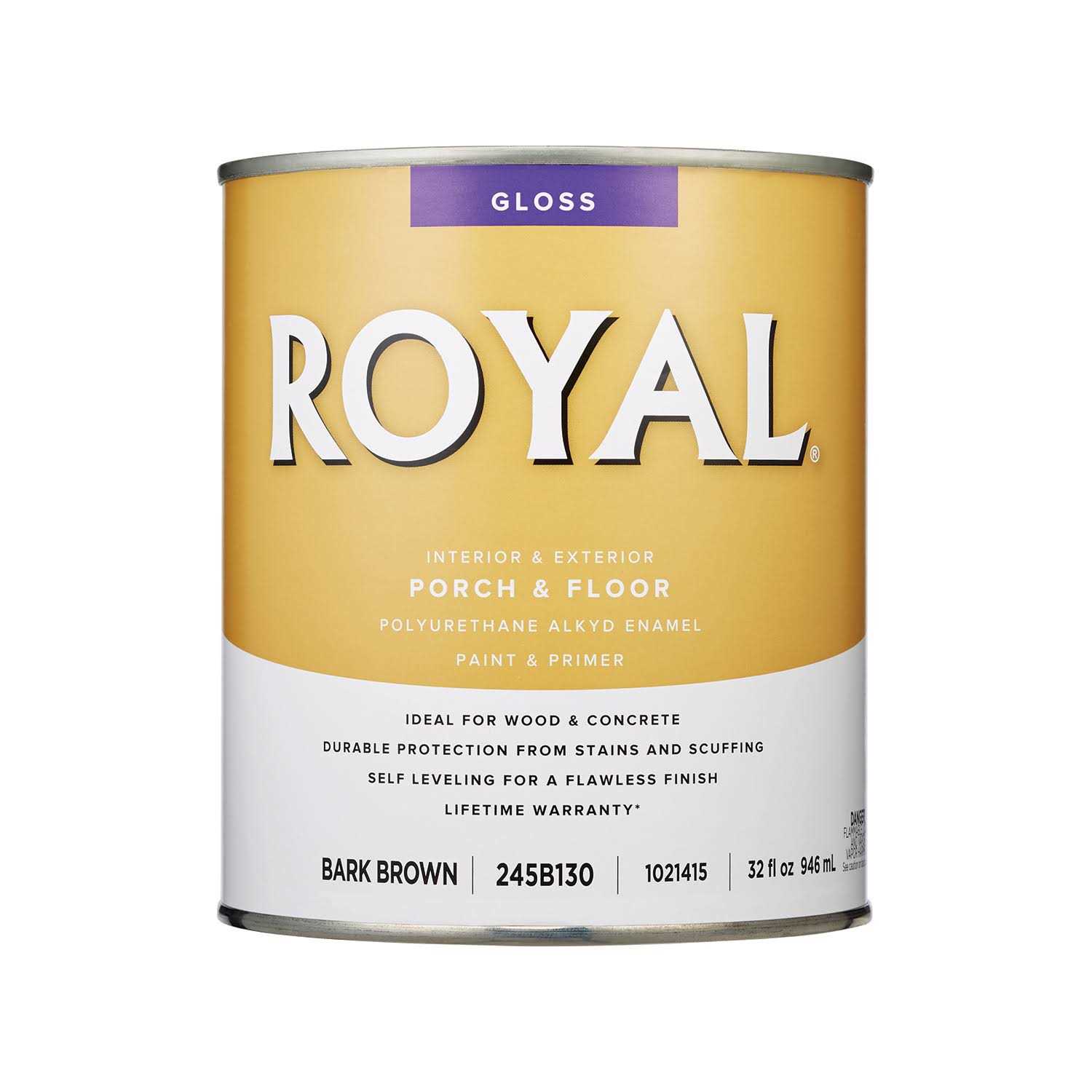 Royal Gloss Gray Porch & Floor Alkyd Enamel 1 Gal - Zenithce