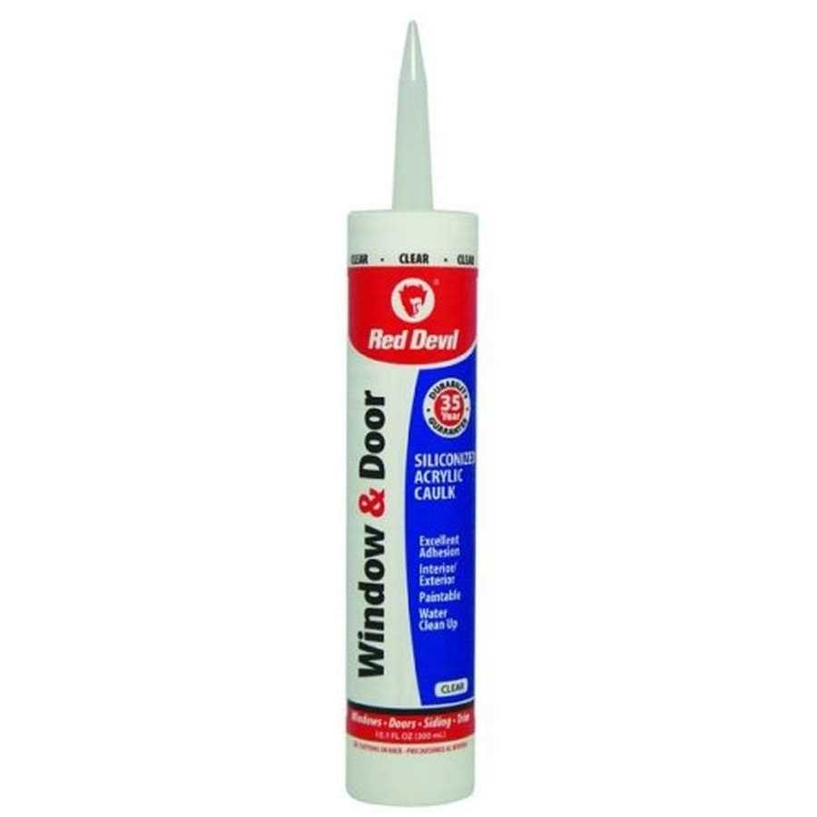 Red Devil Window Door Siliconized Acrylic Caulk - Zenithce