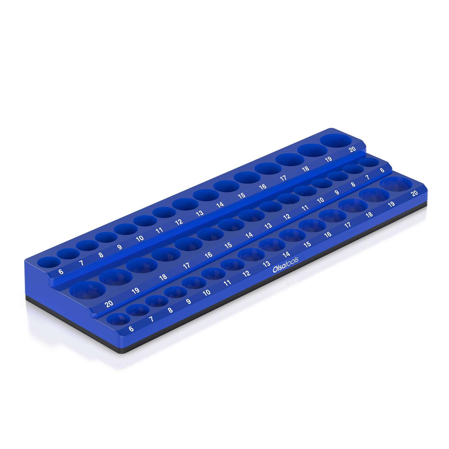 Olsa Tools 3-Row Magnetic Socket Holder Designed in Canada - Zenithce