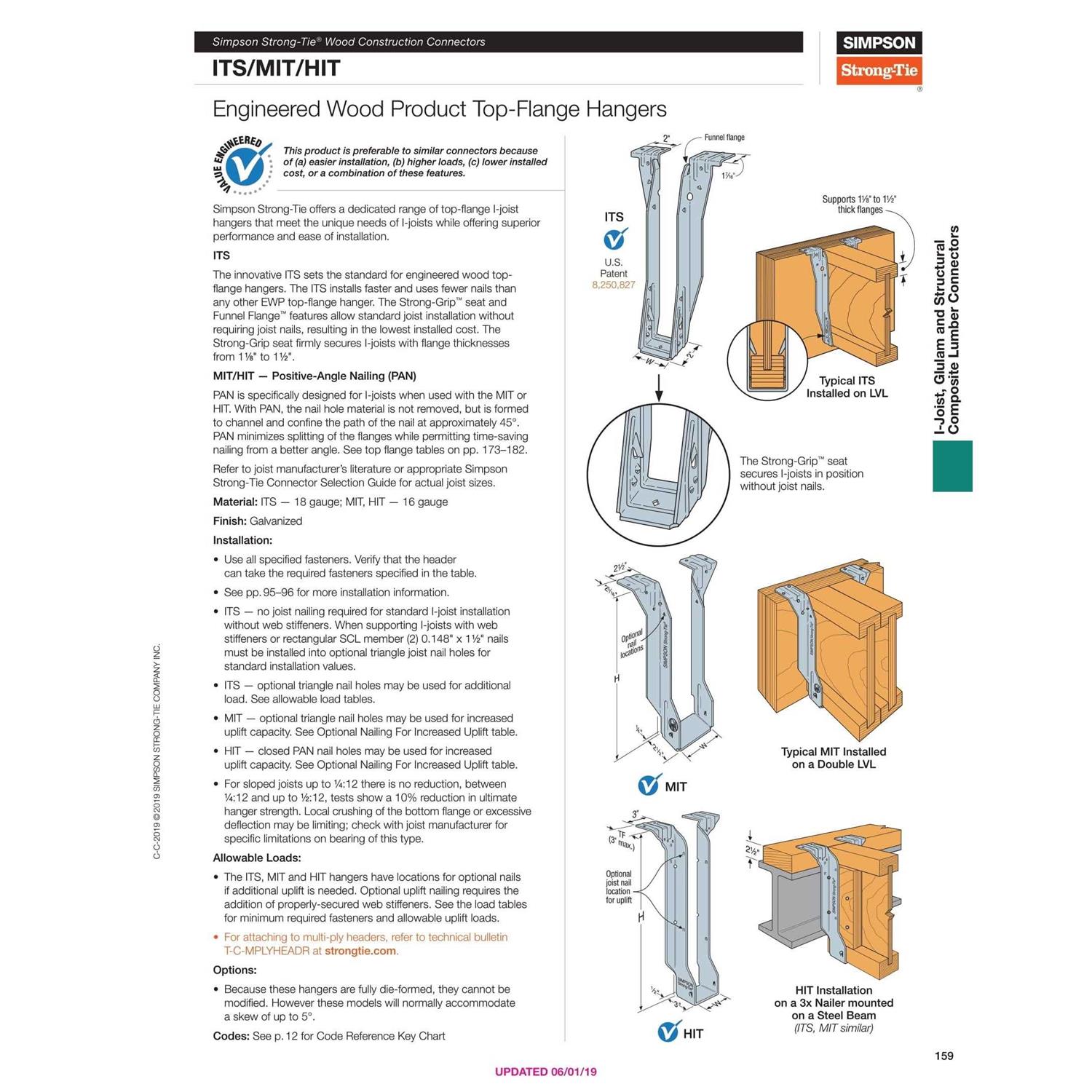 Simpson Strong-Tie ITS2.37/ ITS Joist Hanger - Zenithce