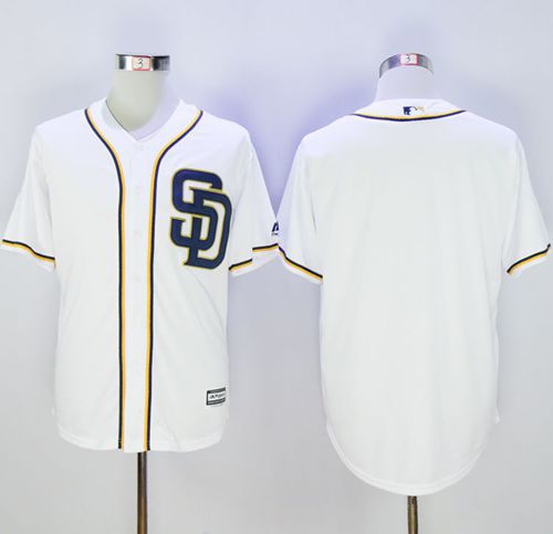 Padres Blank White New Cool Base Stitched Jersey - Zenithce