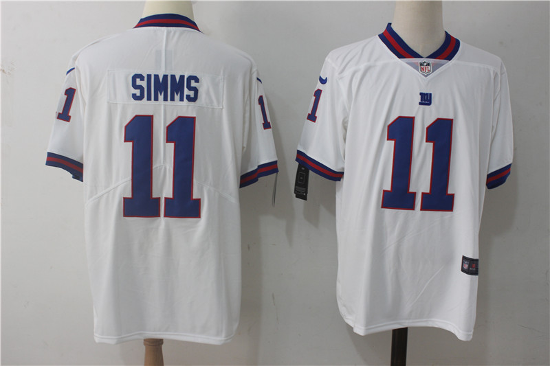 New York Giants #11 Phil Simms White Vapor Untouchable Limited Stitched Nike Jersey - Zenithce