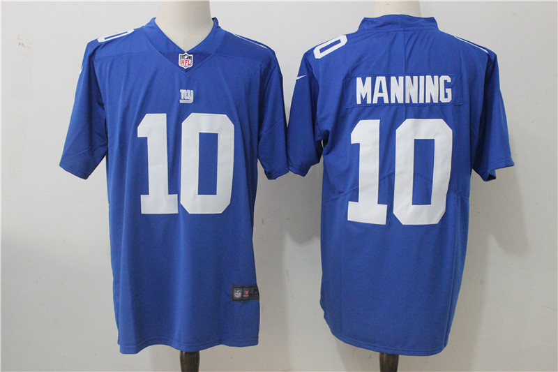 New York Giants #10 Eli Manning Royal Blue Team Color Stitched Vapor Untouchable Limited Nike Jersey - Zenithce
