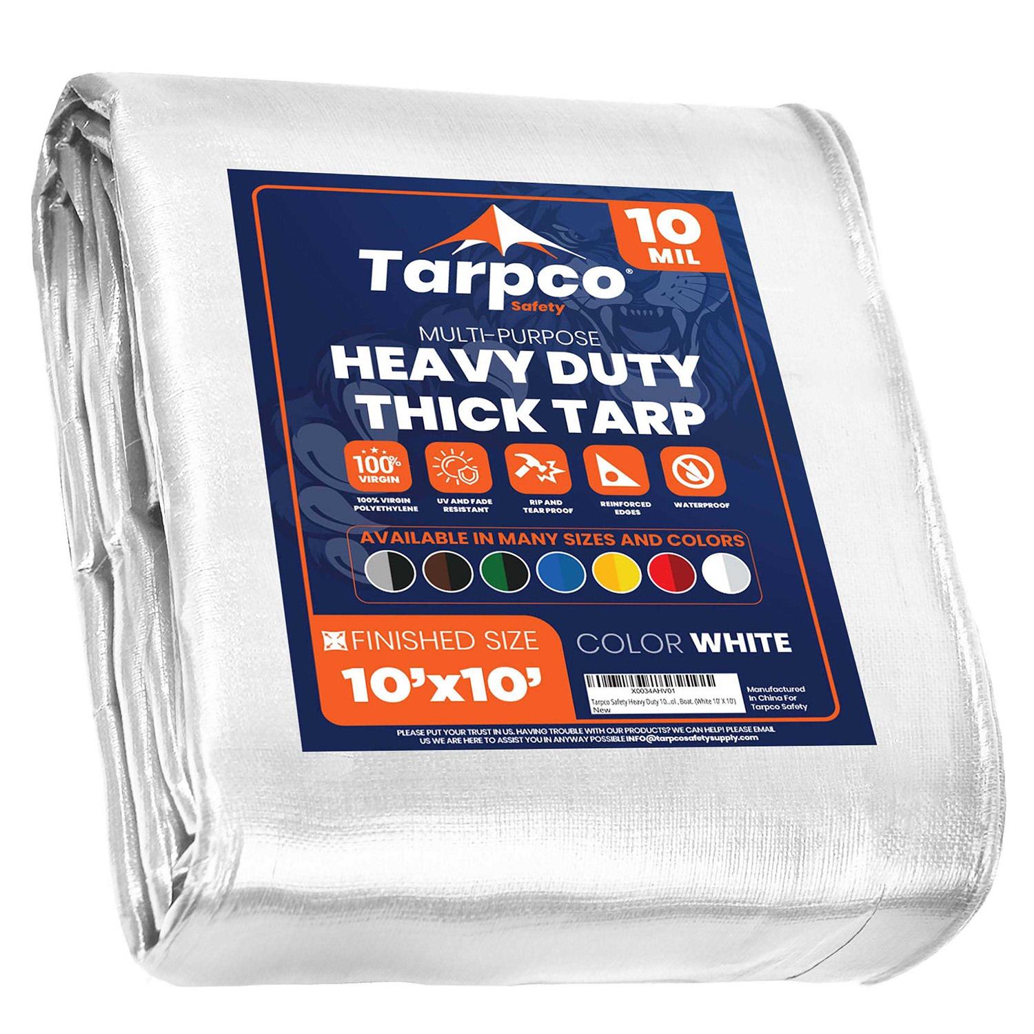 Tarpco Safety Heavy Duty Mil Tarp Cover - Zenithce