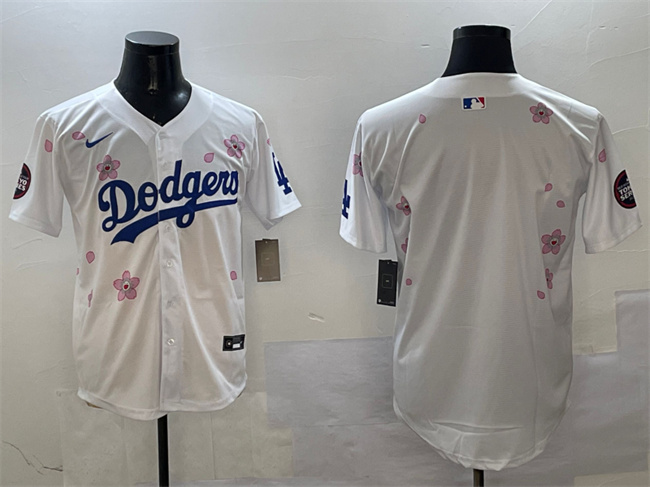 Los Angeles Dodgers Blank White 2025 Tokyo Series Limited Stitched Jersey - Zenithce