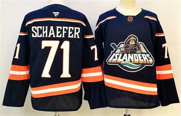 New York Islanders #71 Matthew Schaefer Navy 2024-25 Stitched Jersey - Zenithce