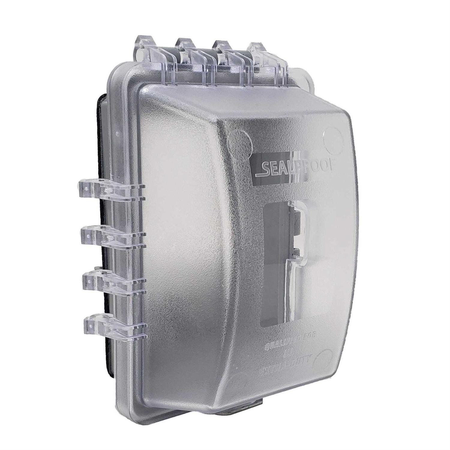 Sealproof 1-Gang Duplex Horizontal Weatherproof Outlet Cover - Zenithce