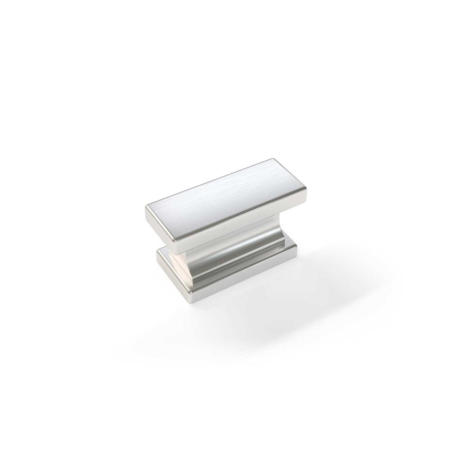 NewAge Products Home Cabinet Brushed Nickel Contemporary Square Knob - Zenithce