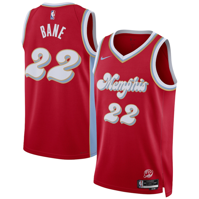 Memphis Grizzlies #22 Desmond Bane Red 2024-25 City Edition Stitched Jersey - Zenithce