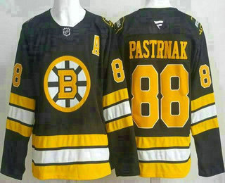 Boston Bruins #88 David Pastrnak Black 2025 Authentic Jersey - Zenithce