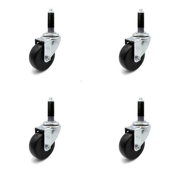 Service Caster Ss Hard Rubber - Zenithce