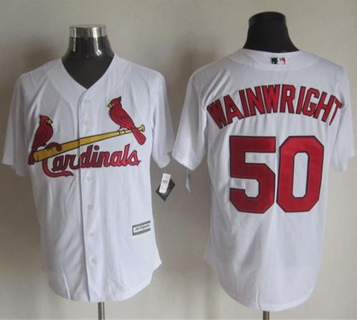 Cardinals #50 Adam Wainwright White New Cool Base Stitched Jersey - Zenithce