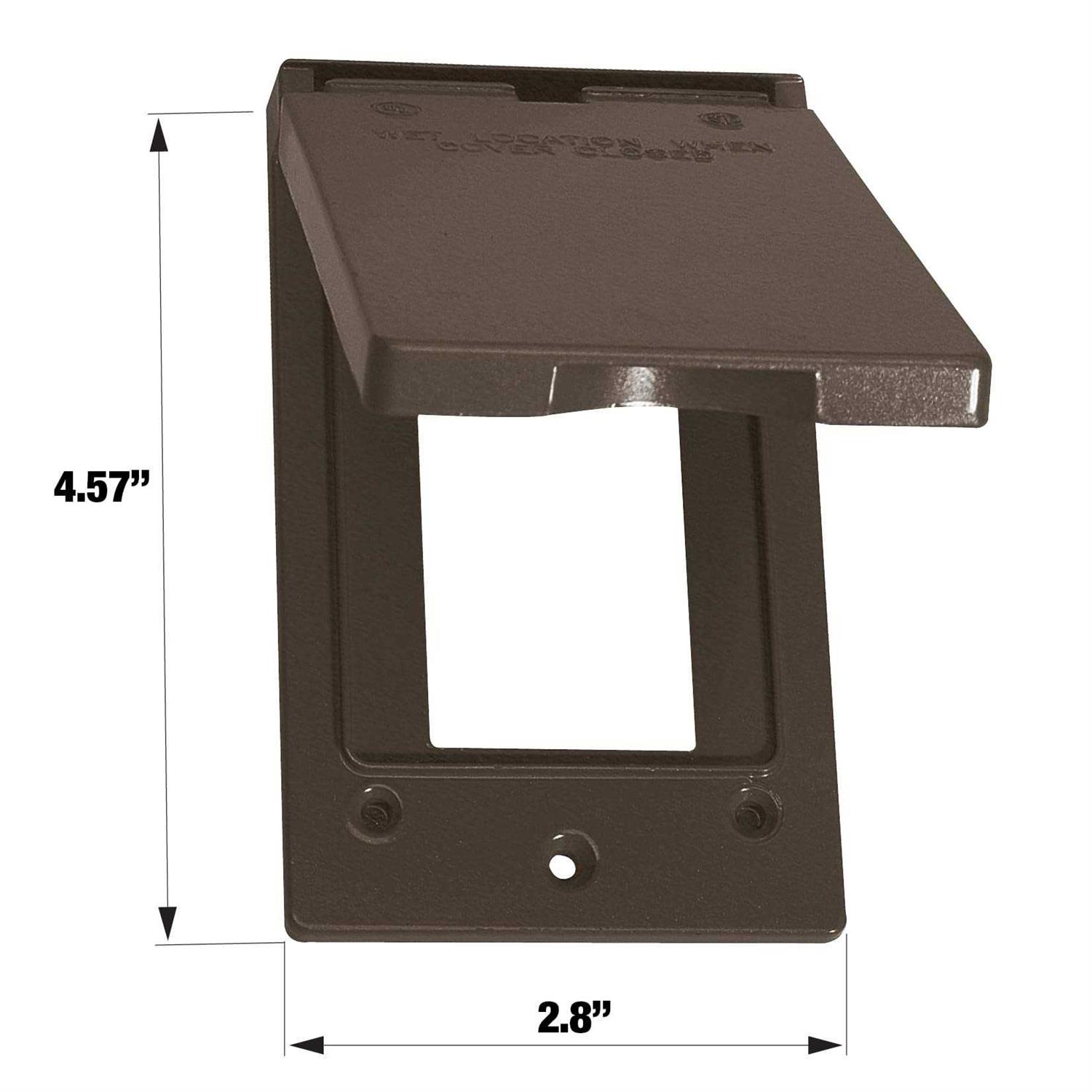 Sigma 1 gang Vertical GFCI Cover - Zenithce