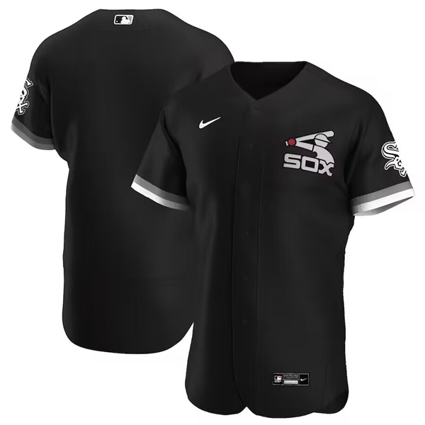Chicago White Sox Blank Black Flex Base Stitched Jersey - Zenithce