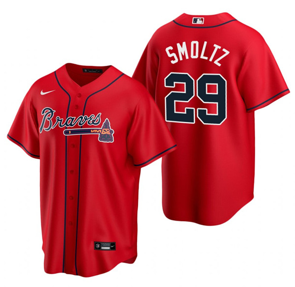 Atlanta Braves #29 John Smoltz Red Cool Base Stitched Jersey - Zenithce