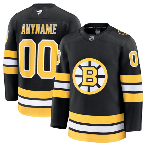 Boston Bruins Custom Black 2025 Home Stitched Jersey - Zenithce