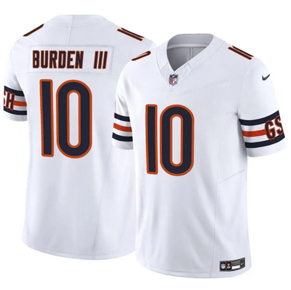 Chicago Bears #10 Luther Burden III White 2025 F.U.S.E. Vapor Untouchable Limited Stitched Jersey - Zenithce