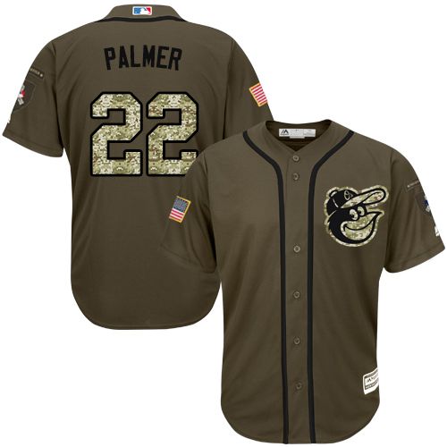 Orioles #22 Jim Palmer Green Salute To Service Stitched Jersey - Zenithce