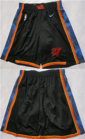 Oklahoma City Thunder Black Shorts (Run Small) - Zenithce