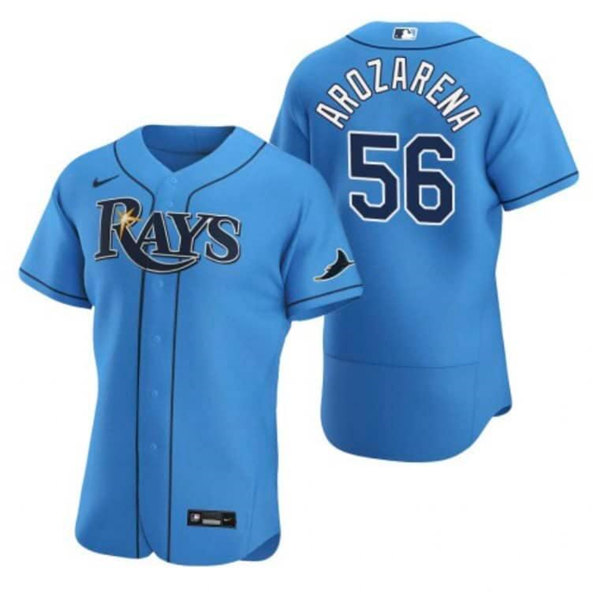 Tampa Bay Rays #56 Randy Arozarena Blue Flex Base Stitched Jersey - Zenithce