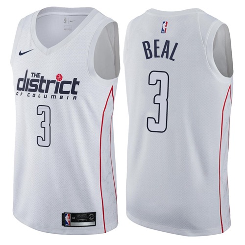 Washington Wizards #3 Bradley Beal White Swingman City Edition Jersey - Zenithce