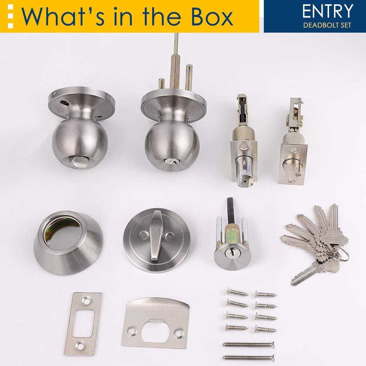 home improvement direct Keyed Alike Entry Door Knobs and Single Cylinder Deadbolt Lock Combo and Door - Zenithce