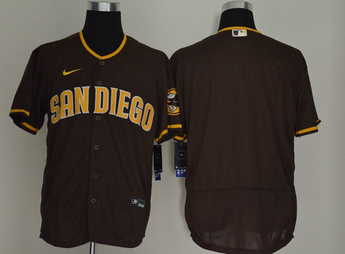 San Diego Padres Blank Brown 2020 Cool Base Stitched Jersey - Zenithce