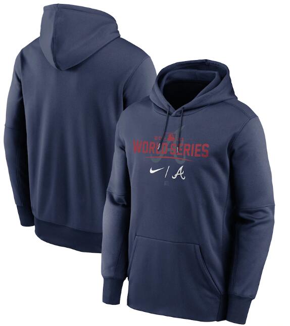 Atlanta Braves 2021 Navy World Series Collection Dugout Pullover Hoodie - Zenithce