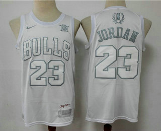 Chicago Bulls #23 Michael Jordan White 2020 MVP Swingman Stitched Jersey - Zenithce
