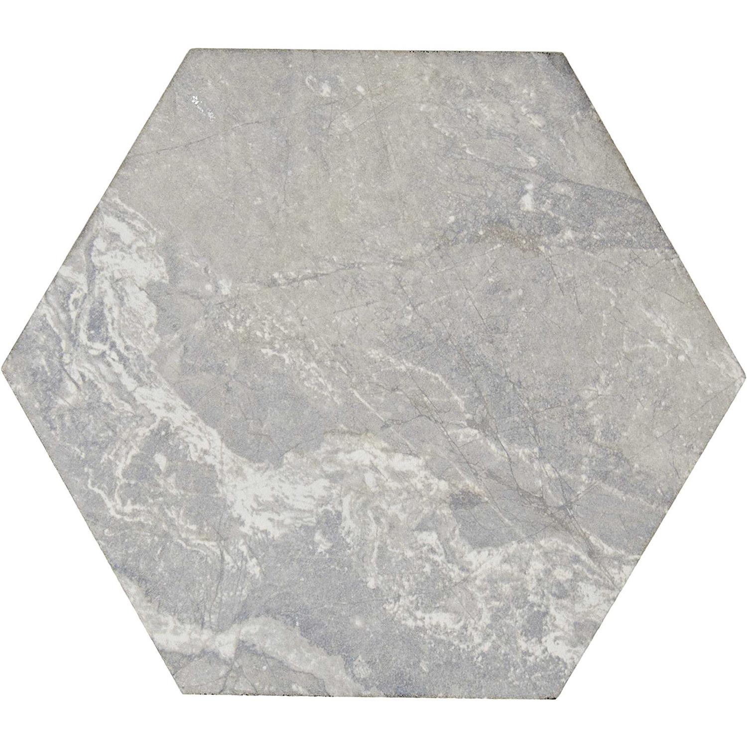 Daltile Perpetuo 8 X 8 Hexagon Porcelain Marble Look Wall & Floor Tile in Matte - Zenithce