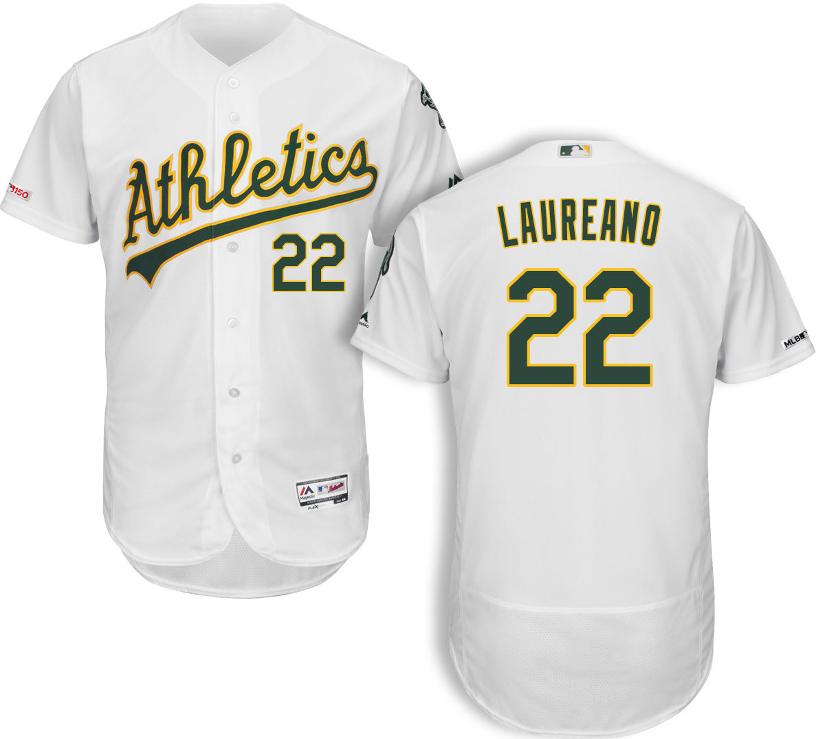 Oakland Athletics #22 Ramón Laureano White Flex Base StitchedJersey - Zenithce
