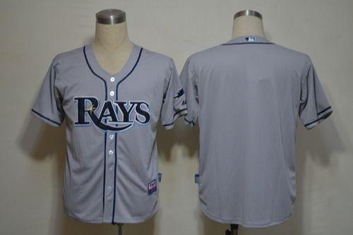 Rays Blank Grey Cool Base Stitched Jersey - Zenithce