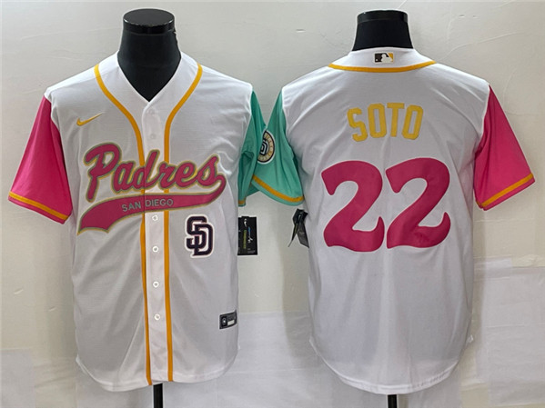 San Diego Padres #22 Juan Soto White City Connect Cool Base With Path Stitched Jersey - Zenithce