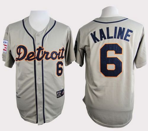 Tigers #6 Al Kaline Grey Cooperstown Throwback Stitched Jersey - Zenithce
