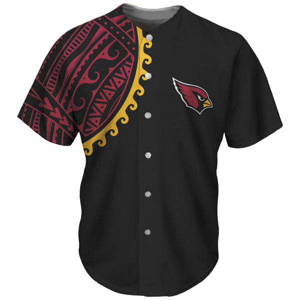 Arizona Cardinals Black Red Baseball Jersey - Zenithce