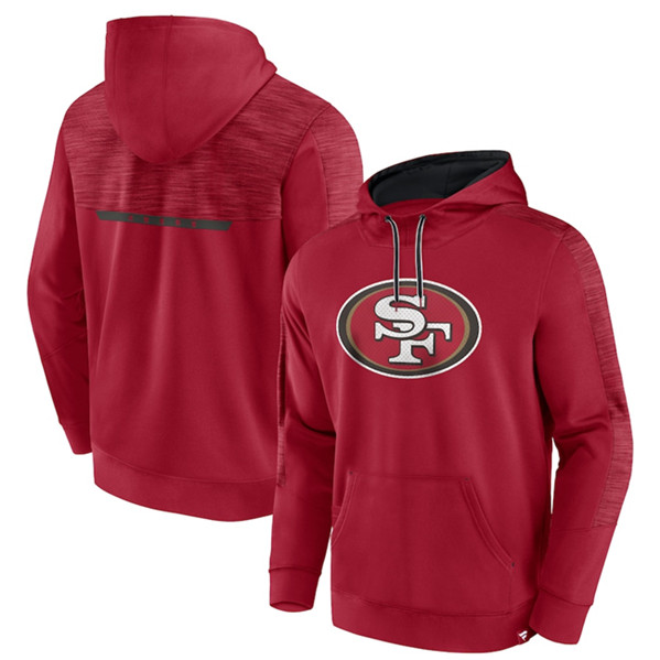 San Francisco 49ers Scarlet Defender Evo Pullover Hoodie - Zenithce