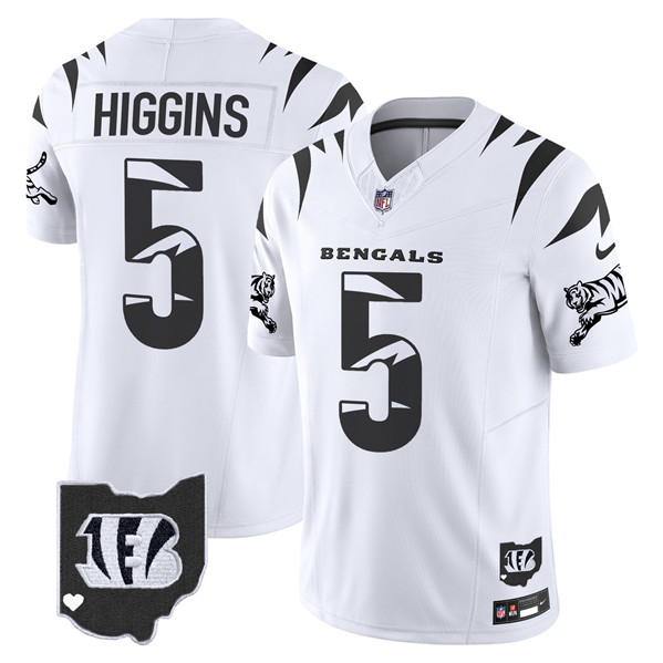 Cincinnati Bengals #5 Tee Higgins White Limited F.U.S.E. Special Vapor Untouchable Limited Stitched Jersey - Zenithce