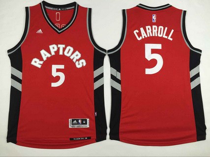 Toronto Raptors #5 DeMarre Carroll Revolution 30 Swingman Red Jersey - Zenithce