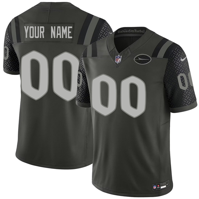 New York Jets Custom Black 2025 F.U.S.E. “Rivalries” Vapor Limited Stitched Jersey - Zenithce