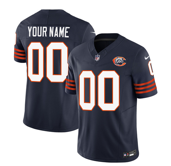 Chicago Bears Custom 2023 F.U.S.E. Navy Throwback Limited Stitched Jersey - Zenithce
