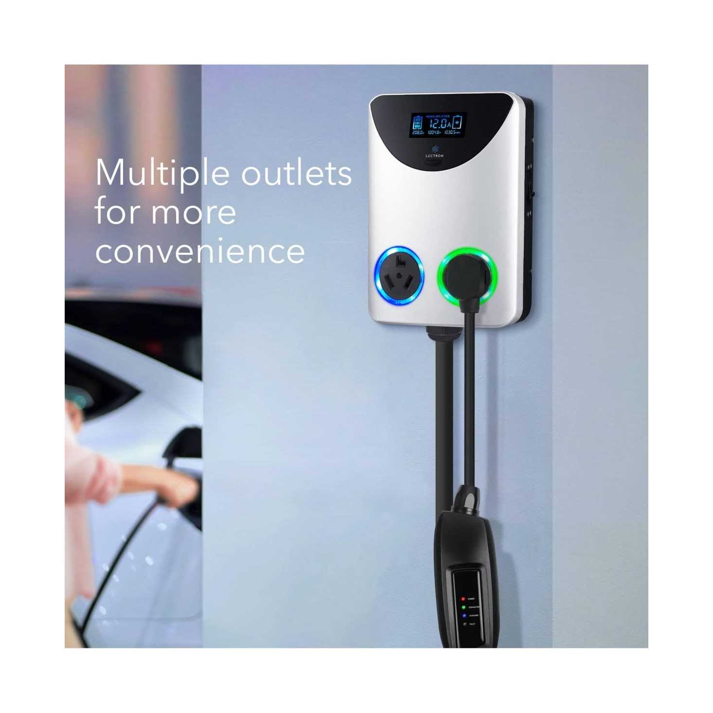 Lectron J1772 Extension Cable Compatible with All J1772 EV Chargers - Zenithce