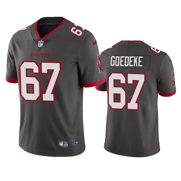 Tampa Bay Buccaneers #67 Luke Goedeke Gray Vapor Untouchable Limited Stitched Jersey - Zenithce